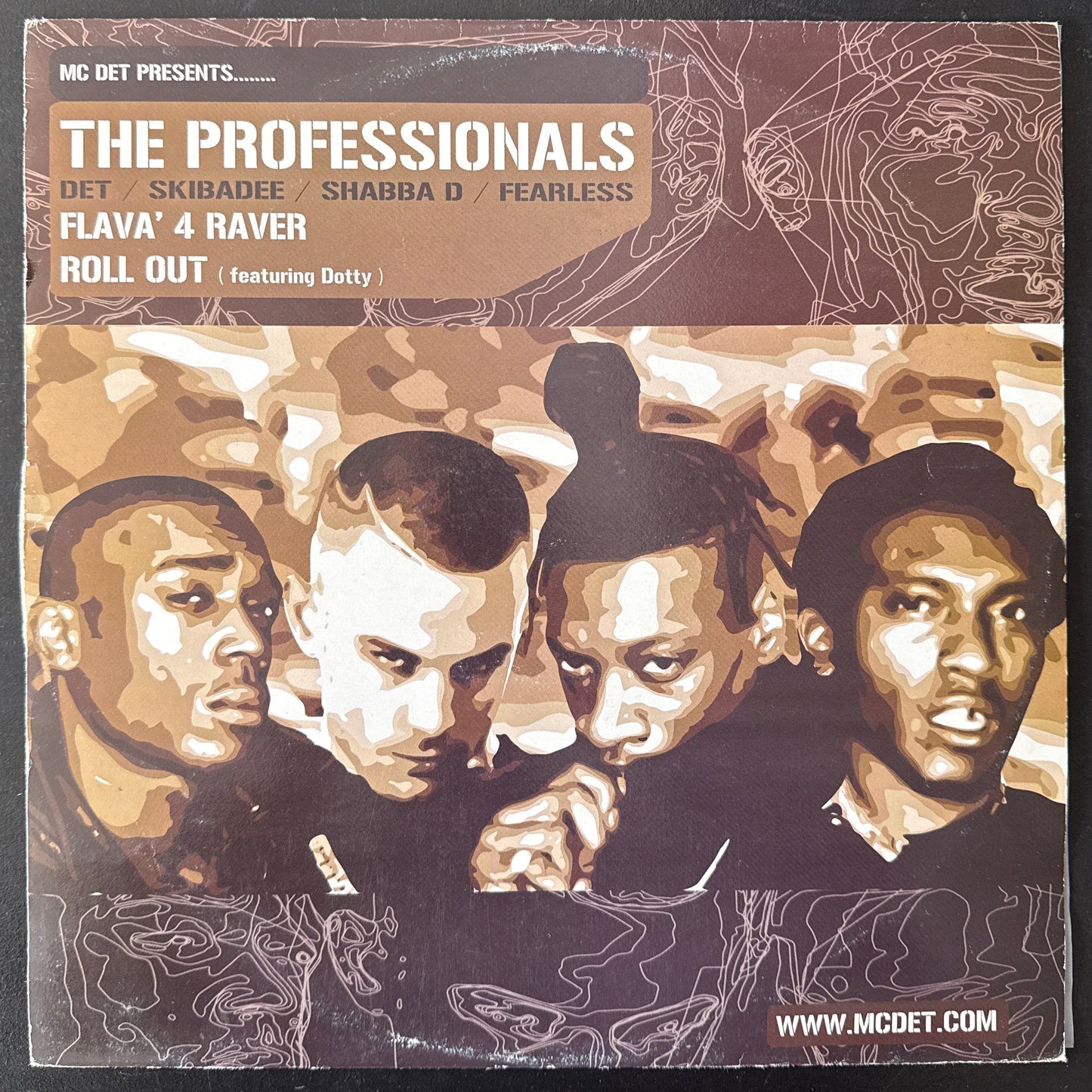 MC Det Presents…The Professionals - Flava 4 a Rava//Roll Out 12"