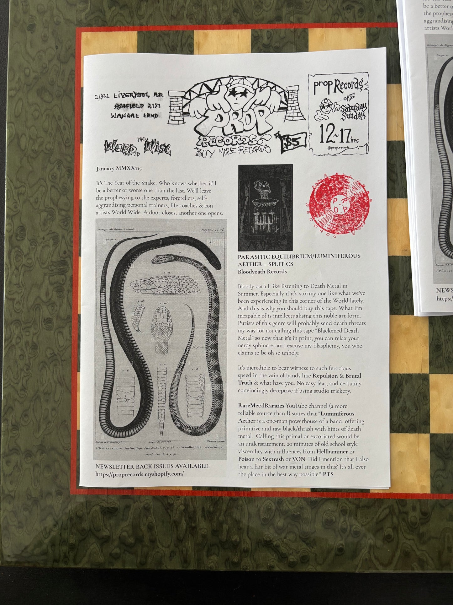 Prop Records Magazine January//February MMXX15